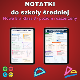 Notatki z matematyki do 3  klasy - Nowa Era 3R