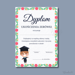 Dyplomy Ukończenia Zerówki - zestaw