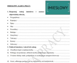 Imiesłowy. Karta pracy