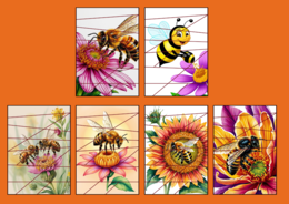 DZIEŃ PSZCZÓŁ - pszczoły – puzzle – biblioteka – przedszkole – świetlica – 20 wersji