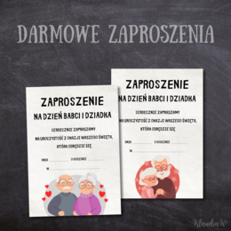 Darmowe zaproszenia na Dzień Babci i Dziadka
