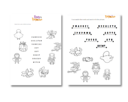 Halloween Karty Pracy Słownictwo + Konstrukcja It is/ It isn't