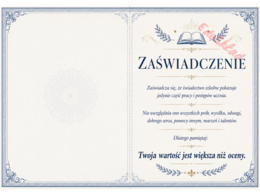 Wkładki motywacyjne do świadectwa – pozytywne słowa na zakończenie roku
