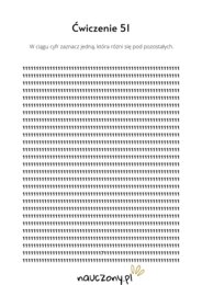 Ćwiczenie pamięci i koncentracji uwagi nastolatków część 1