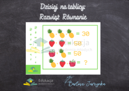 ➕ROZWIĄŻ RÓWNANIE➕ANANAS, TRUSKAWKA, MALINA➕