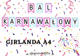 Bal karnawałowy - girlanda a4