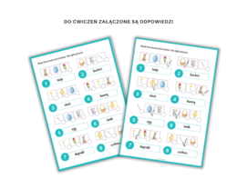 Easter for young learners - zestaw kart pracy dla klas 1-2 na Wielkanoc, słownictwo + dodatkowo części ciała