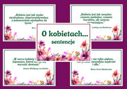 SENTENCJE o kobietach - DZIEŃ KOBIET – gazetka – biblioteka – świetlica – 16 stron – wersja 2