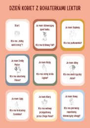 Dzień Kobiet z bohaterkami lektur 7-8. Gra ,,Ja mam, kto ma".