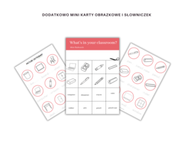 Kids Can 1 Unit 1 Dodatkowe zadania utrwalające i powtórzeniowe Klasa Pierwsza Przybory Szkolne Zadania Słuchanie Czytanie Mówienie Pisanie