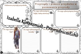 Karta pracy „Przyrządy i pomoce przydatne w poznawaniu przyrody” wykonana w power point do edycji. Przyroda 4, „Ja i przyroda” na podstawie wydawnictwa MAC