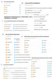 Repetytorium Ósmoklasisty cz. 1 (Macmillan) – Unit 1 - Vocabulary - kartkówka