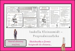 Książeczka/sketchnotka/notatka/wklejka/ściąga dla ucznia i przypomnienie dla nauczyciela/edukacja domowa. Temat „Obserwacje mikroskopowe” w pdf. Biologia 5, dział „Biologia - nauka o życiu”. Nowość 2024/2025.