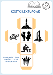 Kostki lekturowe, powtórka z lektur 7-8, język polski