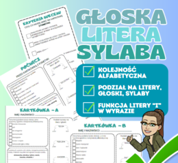 KARTKÓWKA Z FONETYKI DLA KLASY IV + kryteria sukcesu i karta z ćwiczeniami
