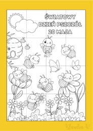Kolorowanka XL, XXL - Dzień Pszczoły