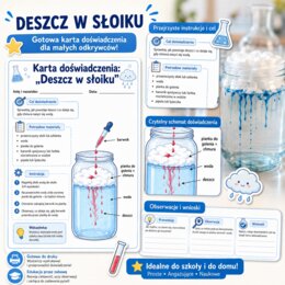Karta doświadczenia. Deszcz w słoiku