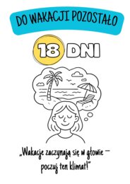 ODLICZANIE DO WAKACJI – zestaw plakatów motywacyjnych A4