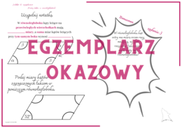 Miary kątów w równoległobokach - notatka do uzupełnienia