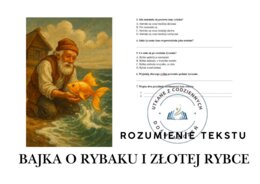 ,,Bajka o rybaku i złotej rybce"- rozumienie tekstu