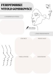 📒Notatnik maturalny „Ferdydurke” Witold Gombrowicz