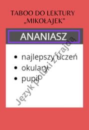 Mikołajek - gra taboo