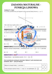 Zadania maturalne - funkcja liniowa