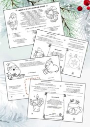 Bajkowe Czytanie z Mikołajem – 30 Świątecznych Tekstów ze Zrozumieniem i Mini Kolorowankami