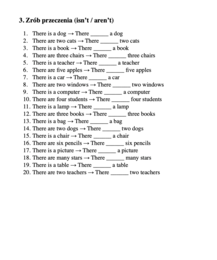 There is/ There are - Klasa 4