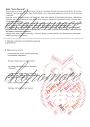 Karta pracy na godzinę wychowawczą na temat tolerancji - Pomysł na godzinę wychowawczą