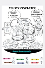 Tłusty czwartek - dodawanie i odejmowanie w zakresie 10