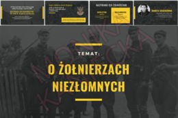 Żołnierze niezłomni - prezentacja historia klasa 4