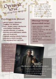 Ch. Dickens "Opowieść wigilijna". Operacja serce. Jak uleczyć Pana Scrooge'a? Charakterystyka bohatera dynamicznego.