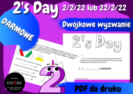 DARMOWE Dwójkowe wyzwanie. Dzień dwójek 2/2/22 (2.02.2022) lub 22/2/22 (22.02.2022)