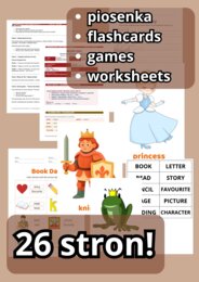 Book Day MEGA ZESTAW – scenariusz + karty pracy | angielski klasy 1–3 (A0–A1)