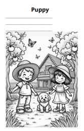 Kolorowanka ze słowami po angielsku. 14 stron do kolorowania + 14 słówek do nauki lub utrwalenia !