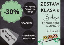 Pakiet materiałów z biologii do klasy 8 – cały rok w jednym zestawie!