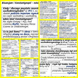 Europa i Bliski Wschód we wczesnym średniowieczu – komplet notatek i kart pracy