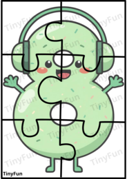 🧩🔢 Moje Pierwsze Puzzle – Cyfry 0–9. Nauka Cyferek.