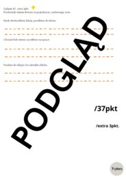 Lekcja ciszy - powtórzenie składni