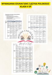 Wymagania edukacyjne z języka polskiego, klasa 5 szkoła podstawowa, Podstawa Programowa 2025/2026