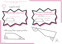 Geometryczny dzienniczek 5-klasisty -figury na płaszczyźnie, pola figur