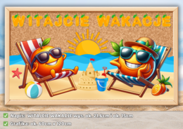 WITAJCIE WAKACJE - POMARAŃCZE - Dekoracja