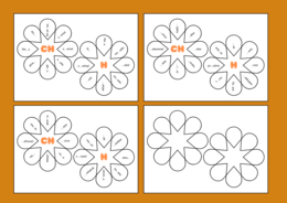 ORTOGRAFICZNE KWIATKI – ortografia – wklejka- karta pracy – UKŁADANKA
