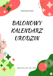 Balonowy kalendarz urodzin