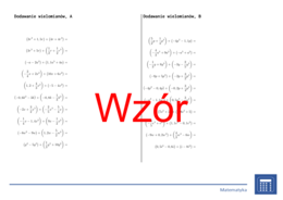 Dodawanie wielomianów | matematyka, algebra | 26 kolumn