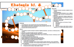 Ekologia - gra planszowa dla klasy 8