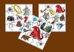 "HOBBIT, CZYLI TAM I Z POWROTEM" – puzzle – ikonki
