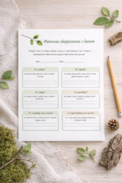 Pierwsze skojarzenia z lasem [Karta pracy]