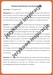 CUSTOMER SERVICE - gotowa lekcja dla dorosłych